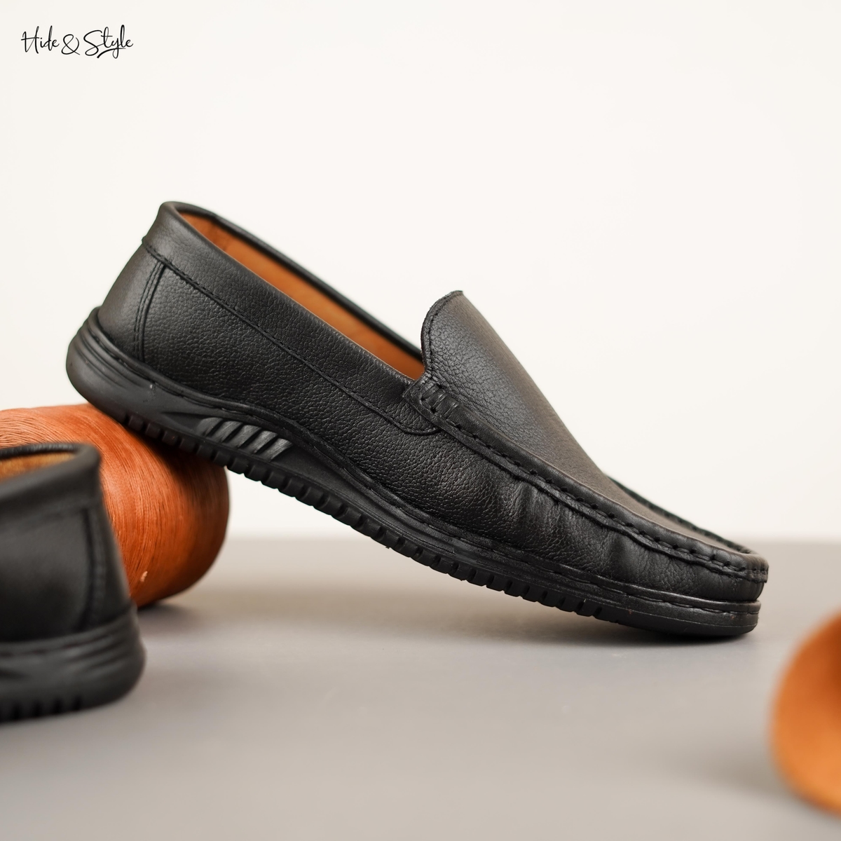 Black Moccasin Loafer
